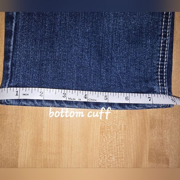 Love Nation Blue Ankle Cropped Tapered Fit Jeans 18W (JEA9) - Picture 6 of 10